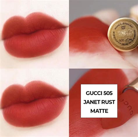 review son gucci 505|Gucci 505 janet rust matte.